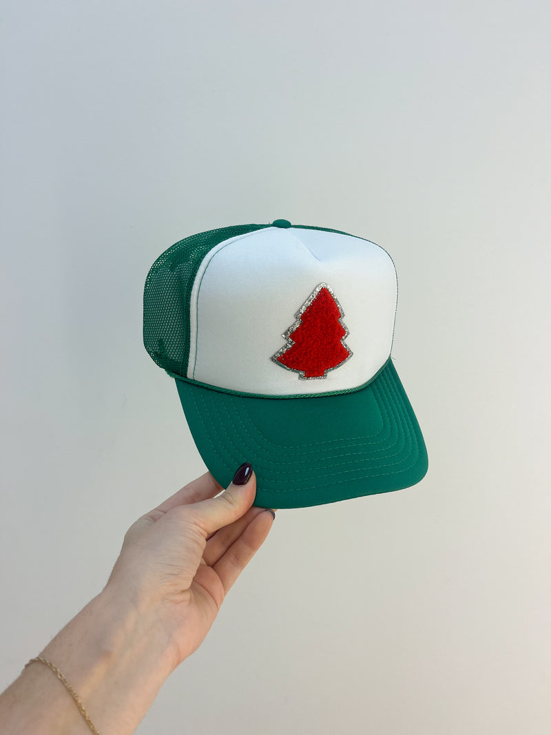 Christmas Tree Patch Trucker Hat