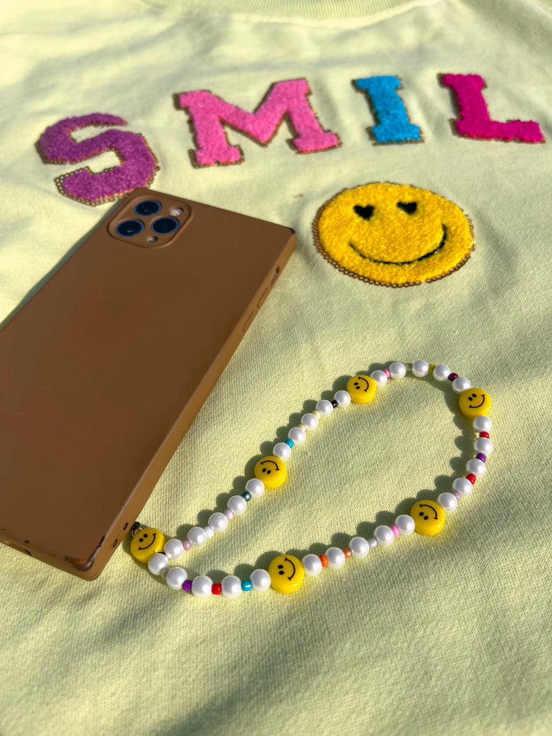 Pearly Smile Phone Charm