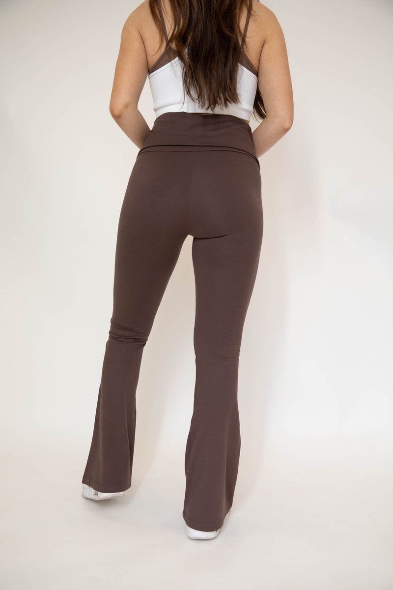 Butter Foldover Flare Leggings – XO Clothing Company