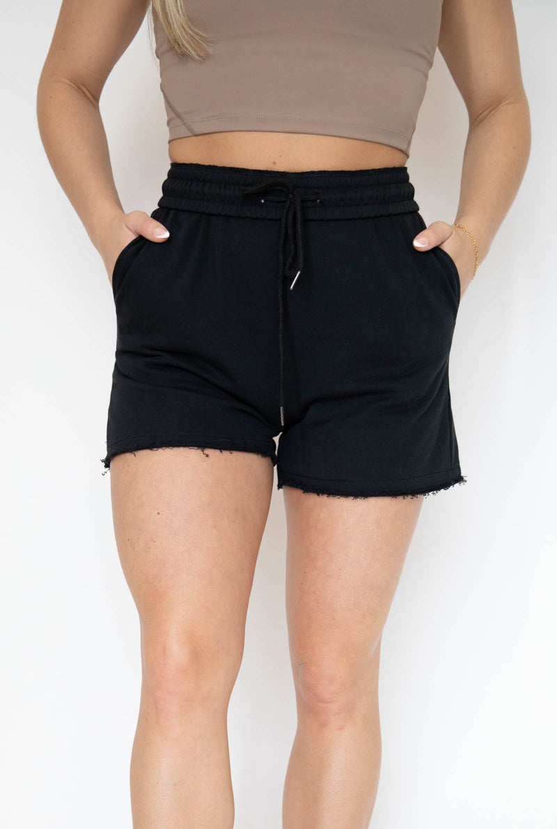 High Waist Sweat Shorts