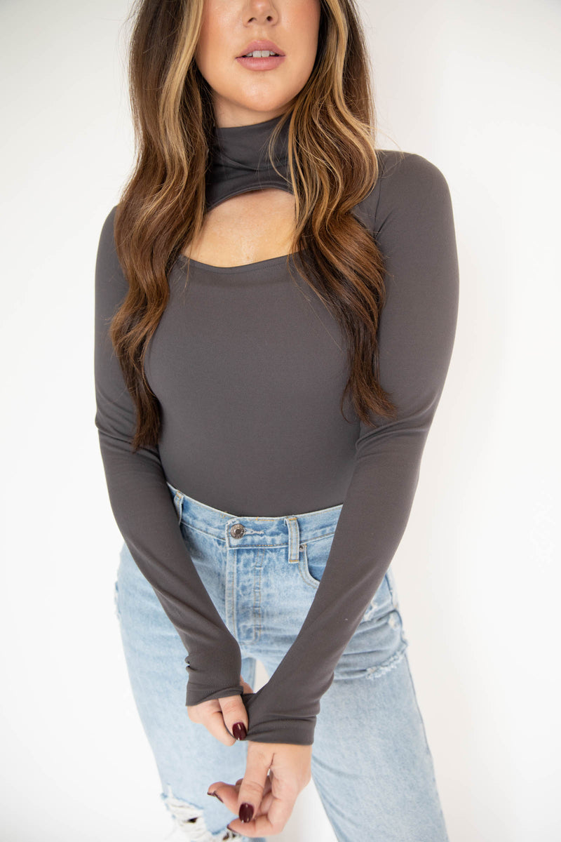 Mock Neck Essential Bodysuit