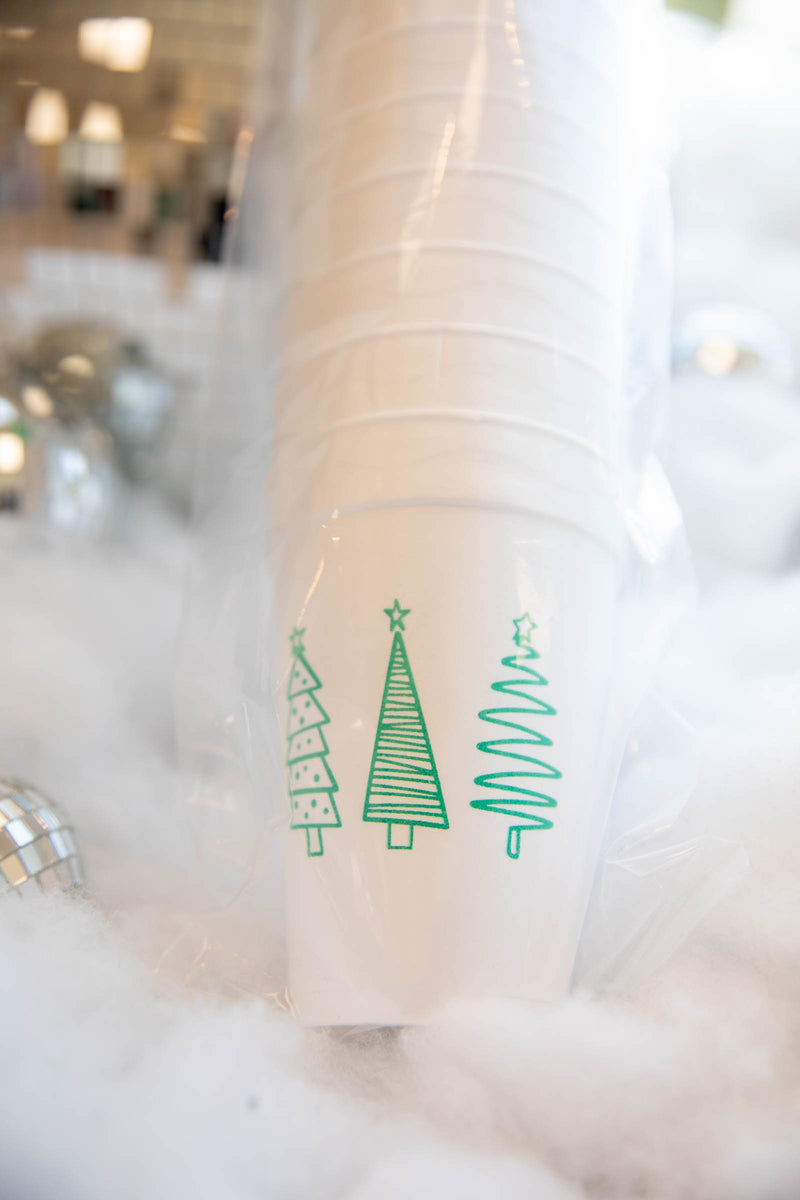 Christmas Tree Trio Cups