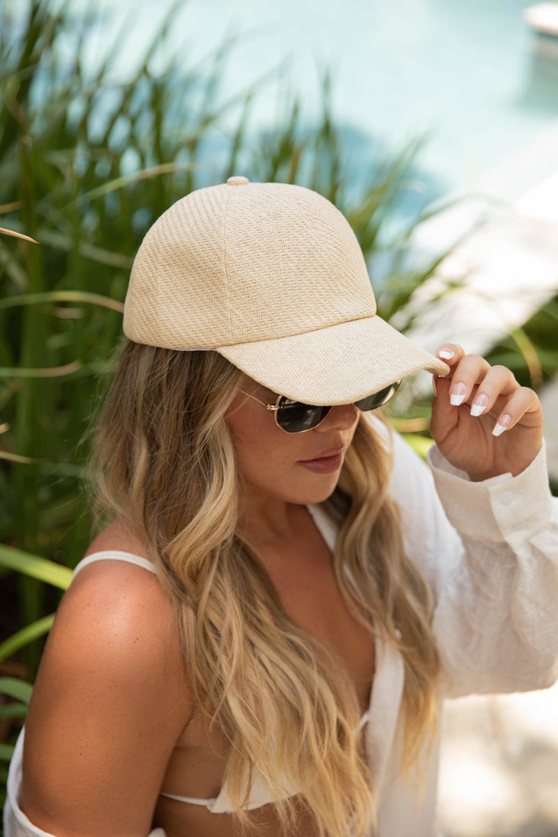 Woven Straw Cap