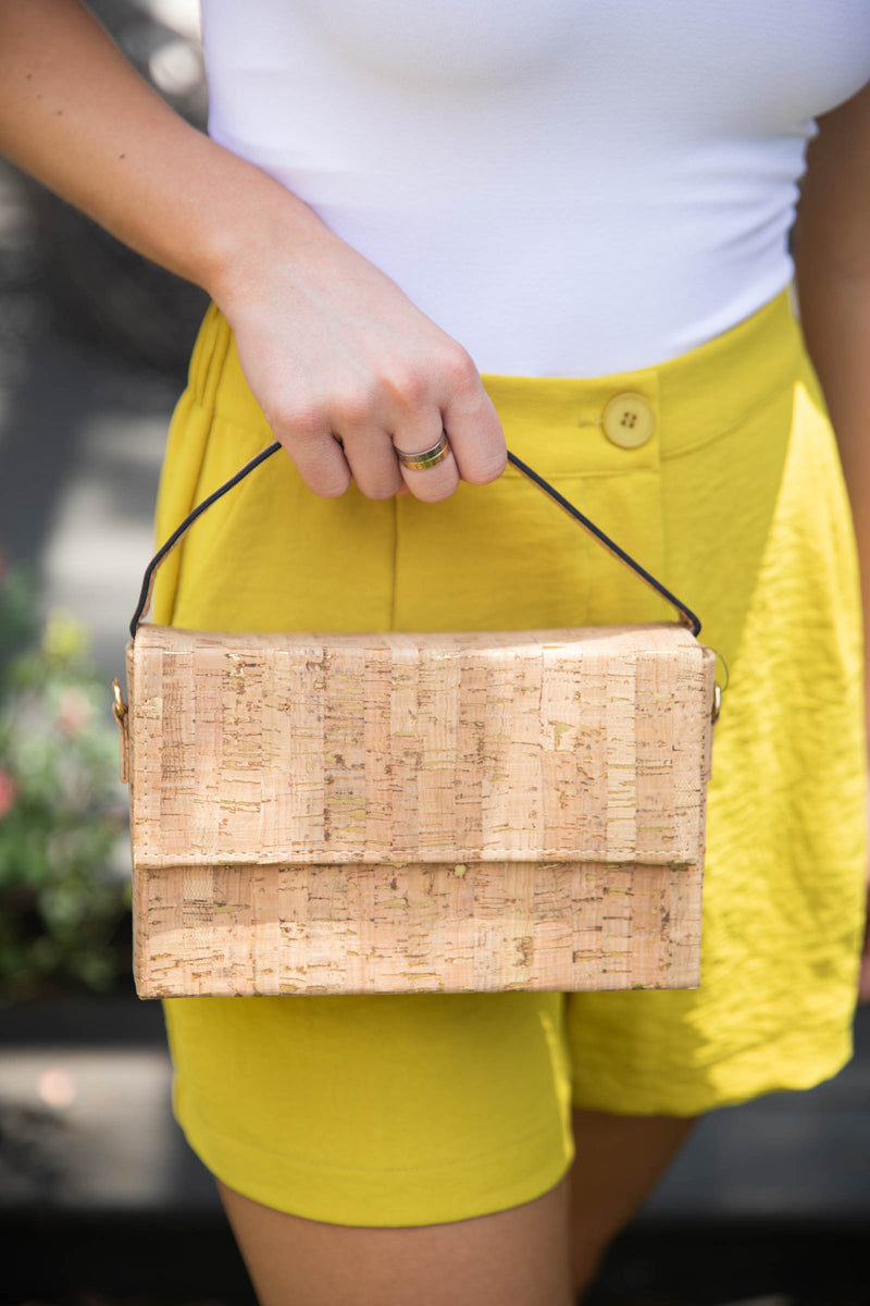 Flap Over Cork Crossbody