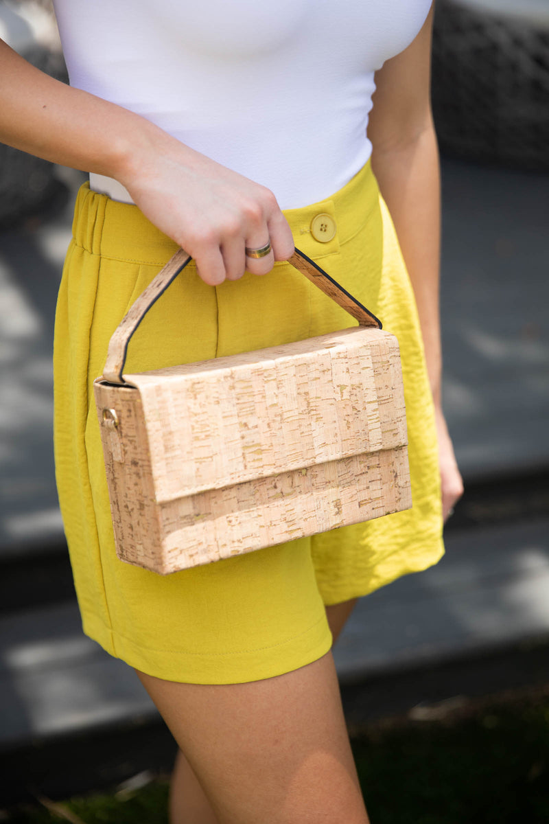 Flap Over Cork Crossbody