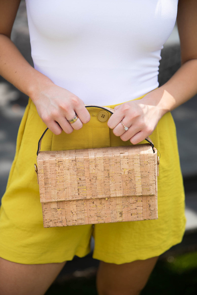 Flap Over Cork Crossbody