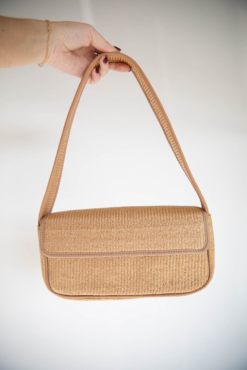 Rattan Square Shoulder Bag