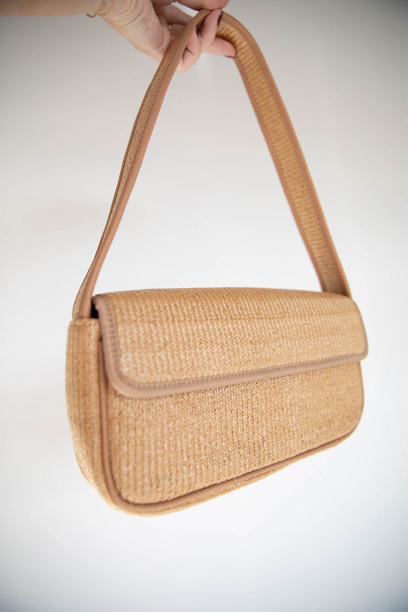 Rattan Square Shoulder Bag