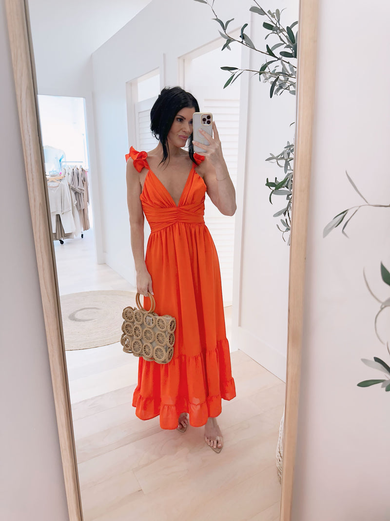 One and Only Ruffle Sleeve Dress