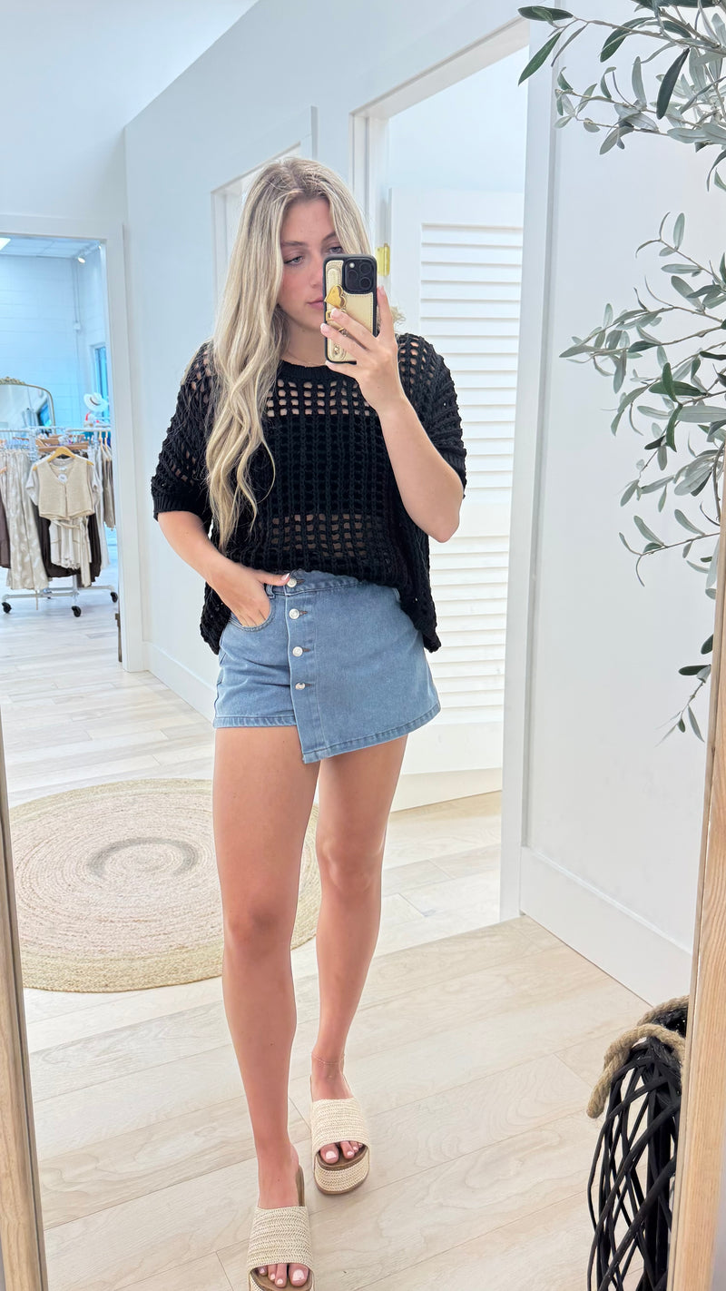 Seashore Open Knit Top