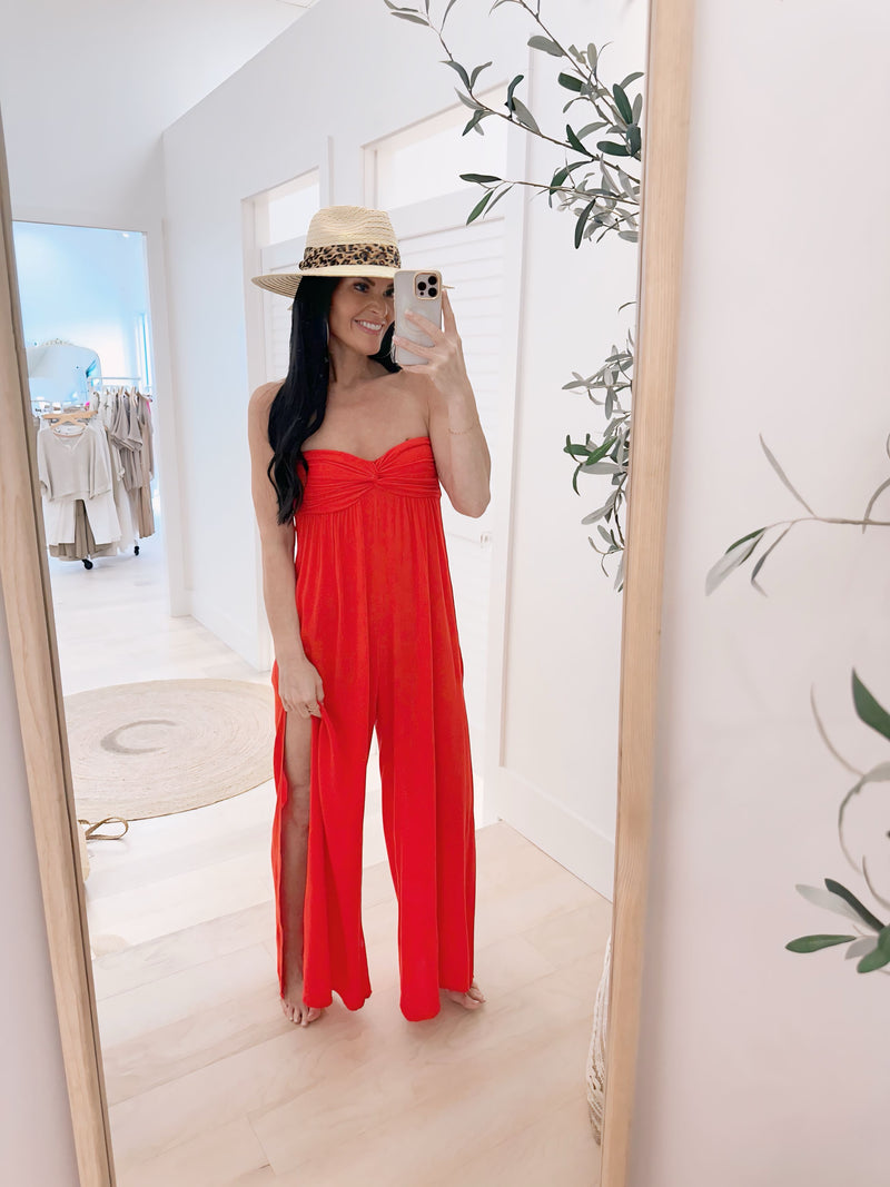 Bliss Escape Strapless Jumpsuit