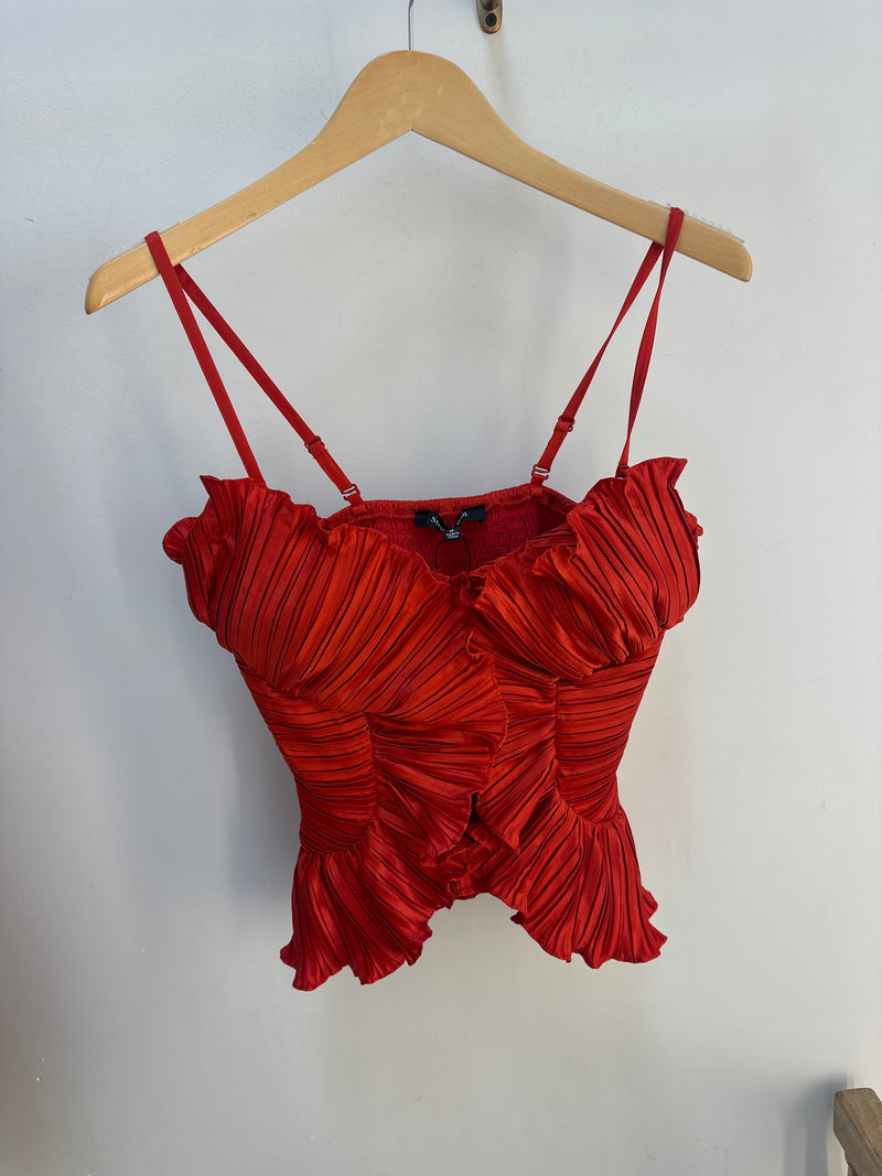 Play With His Mind Ruffle Top