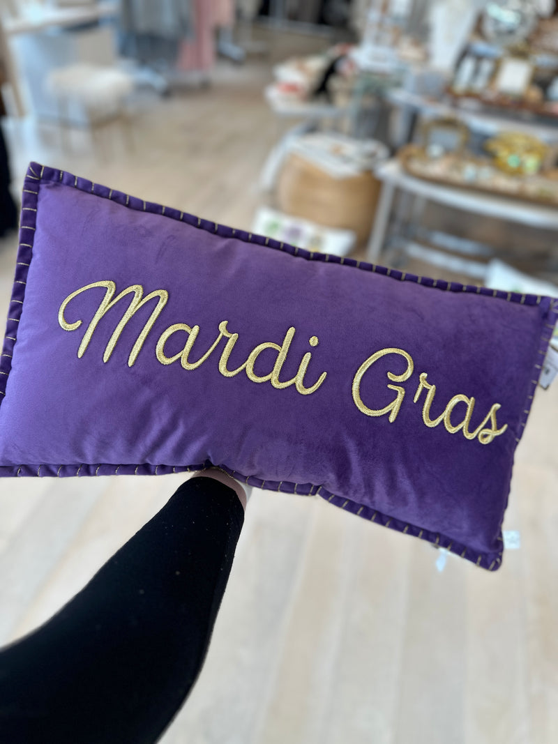 Royal Mardi Gras Lumbar Pillow