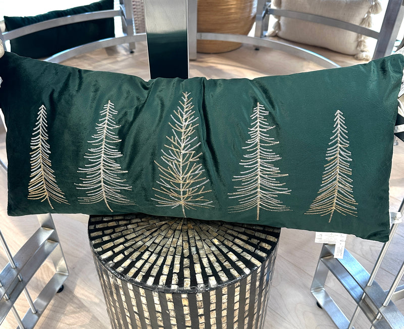 Glimmer Tree Embroidered Pillow