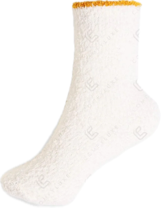 Solid Crew Socks W/ Trim