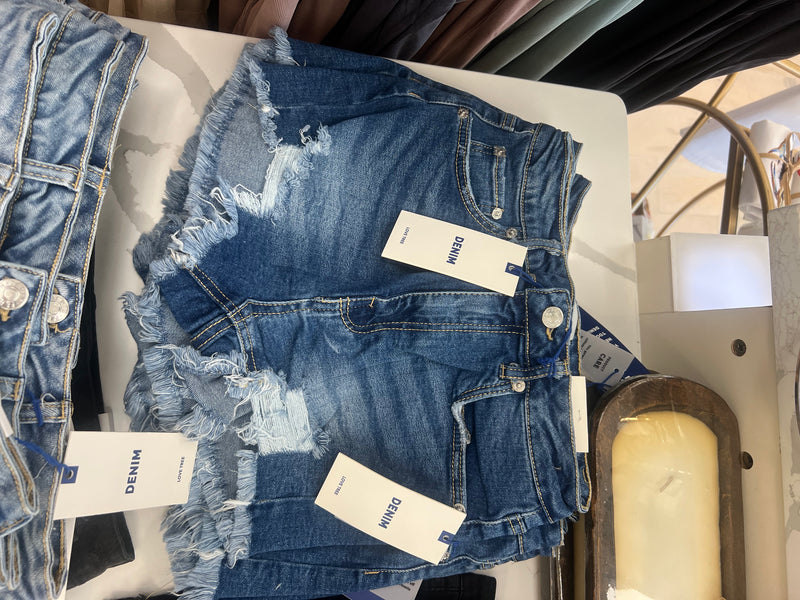 Perfectly Frayed Denim (Blue)