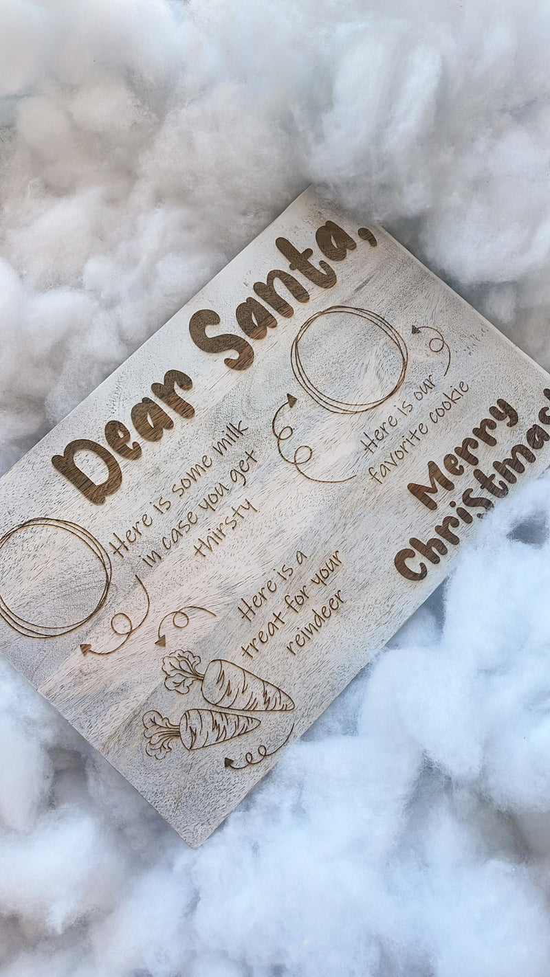 illustrated Santa Serving Board