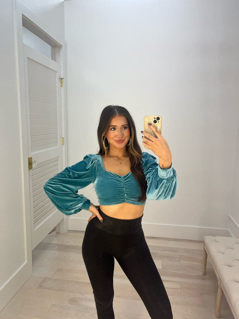 Velvet Galore Crop