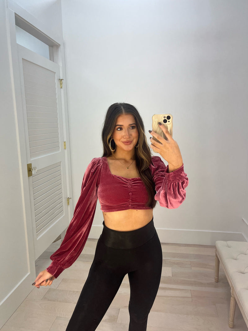 Velvet Galore Crop