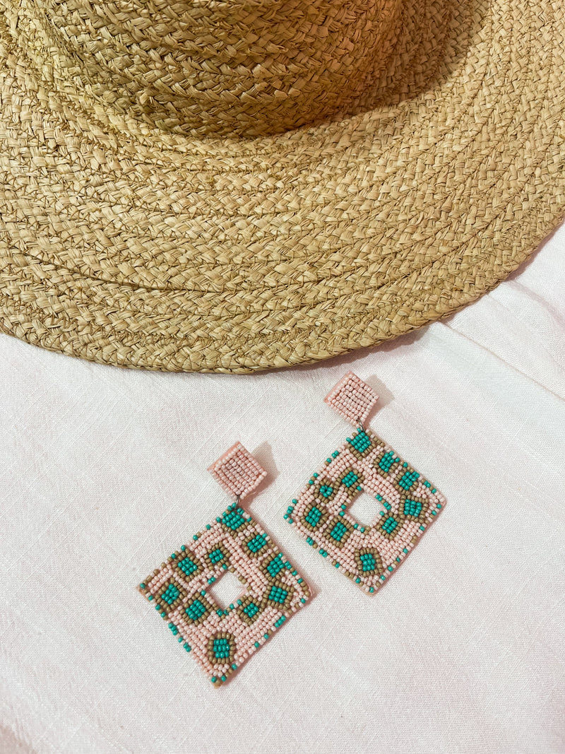 Pattern Rhombus Earrings