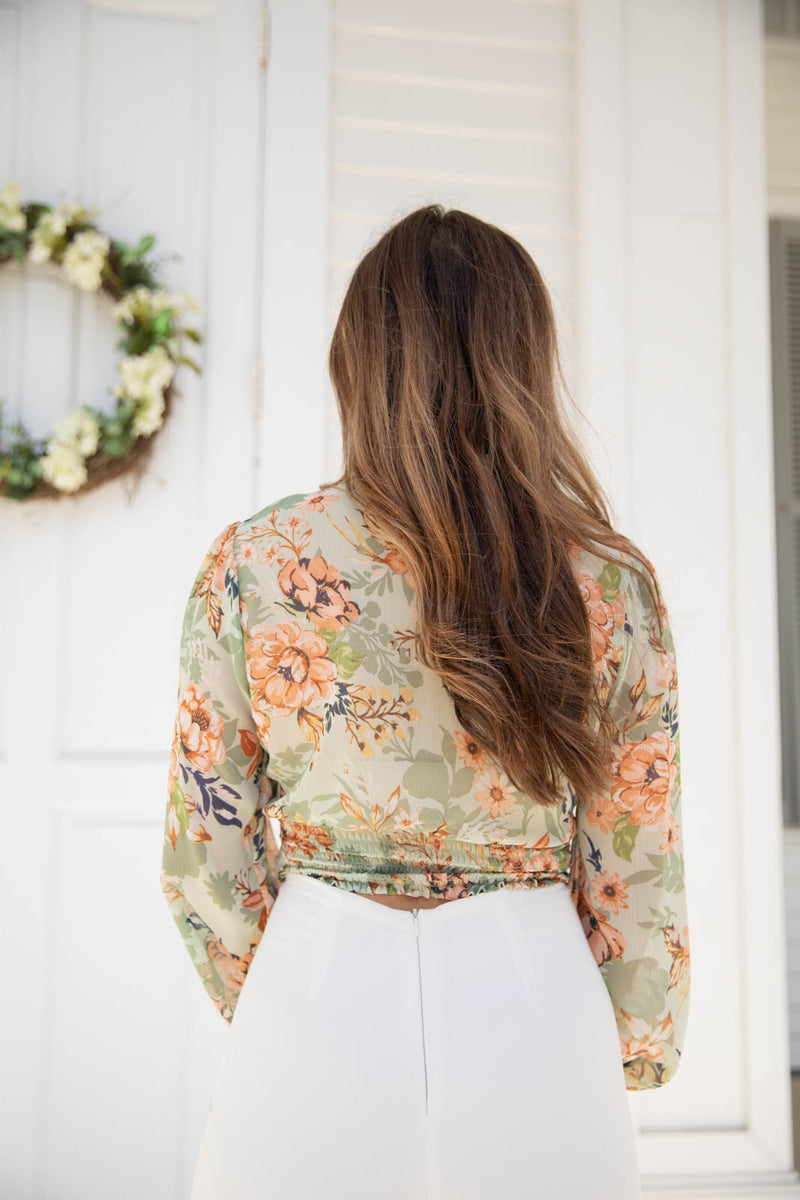 Sage In Mimosas Top