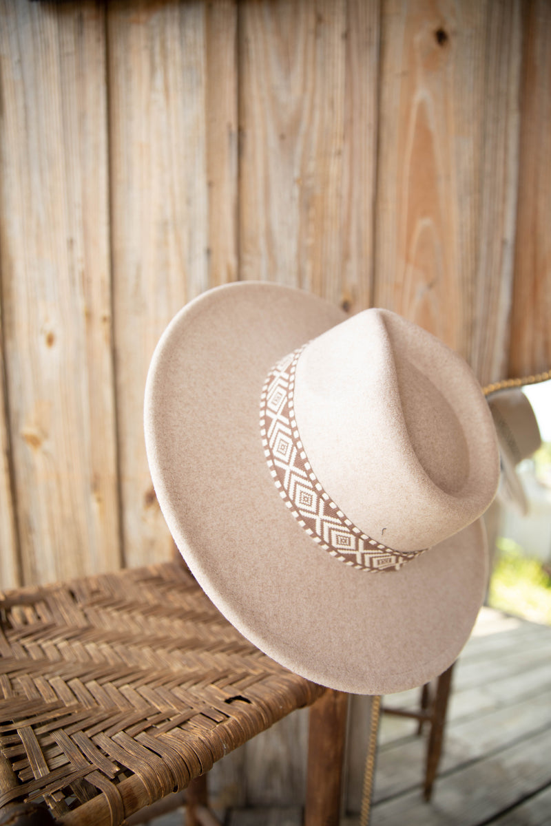 Boho Beige Hat