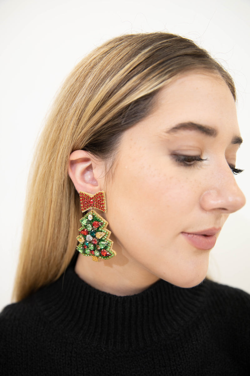 Xmas Tree Love Earrings
