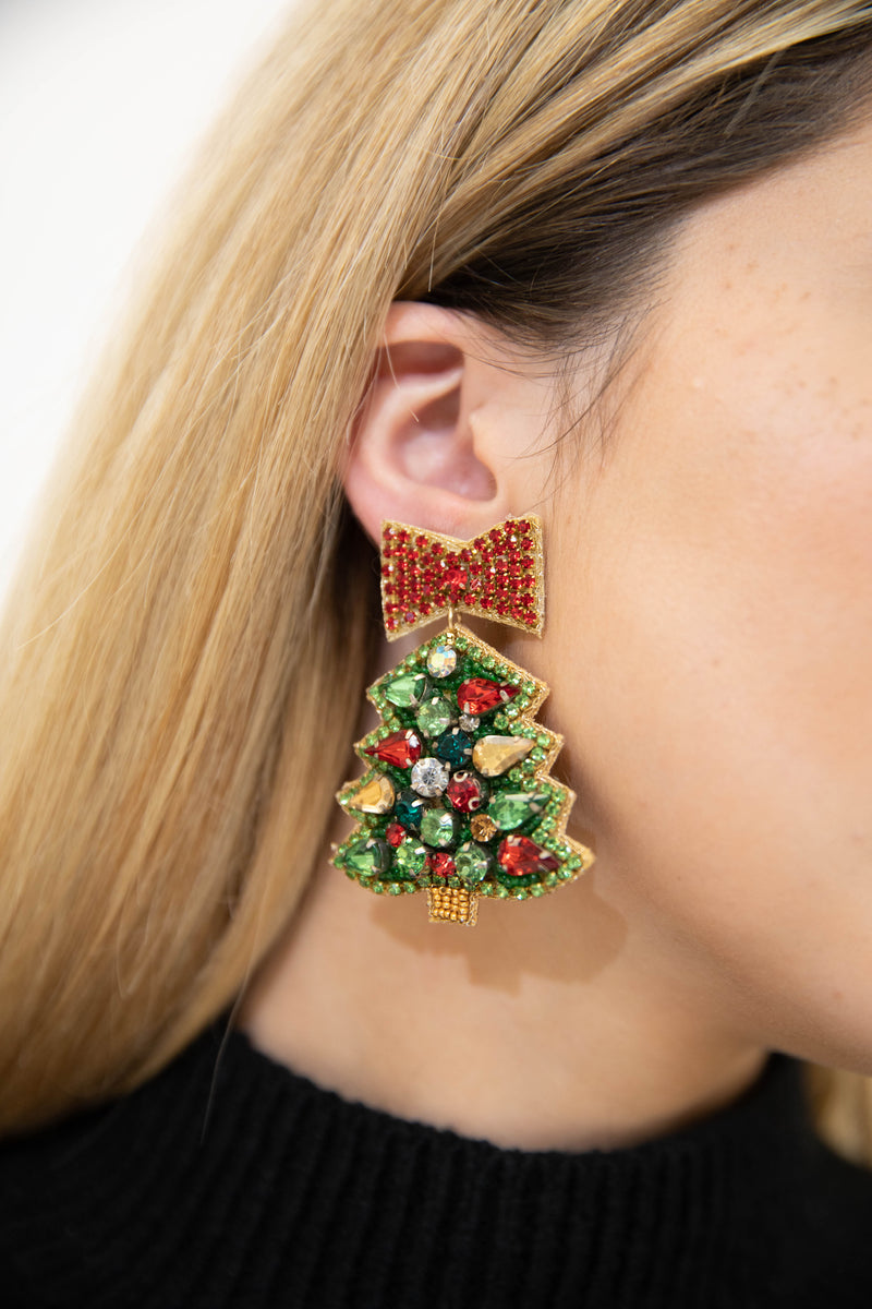 Xmas Tree Love Earrings