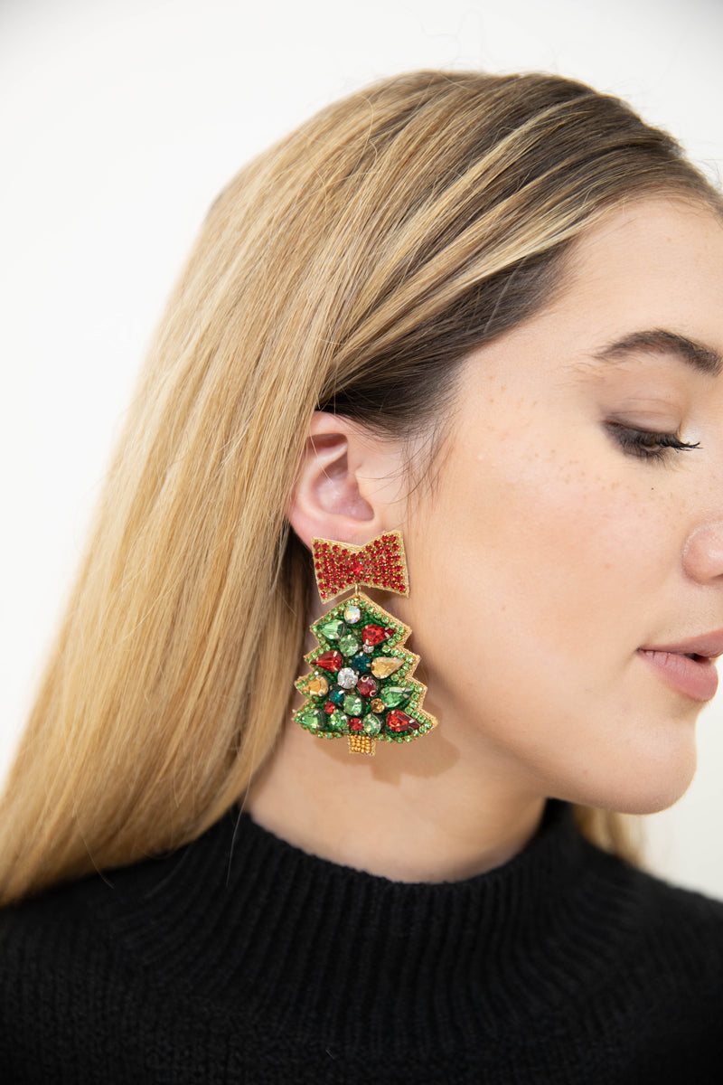 Xmas Tree Love Earrings