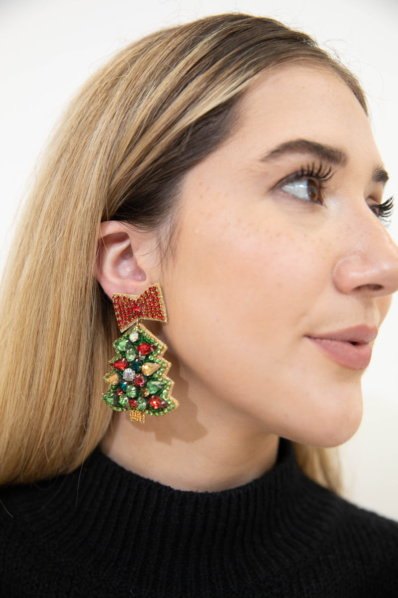 Xmas Tree Love Earrings