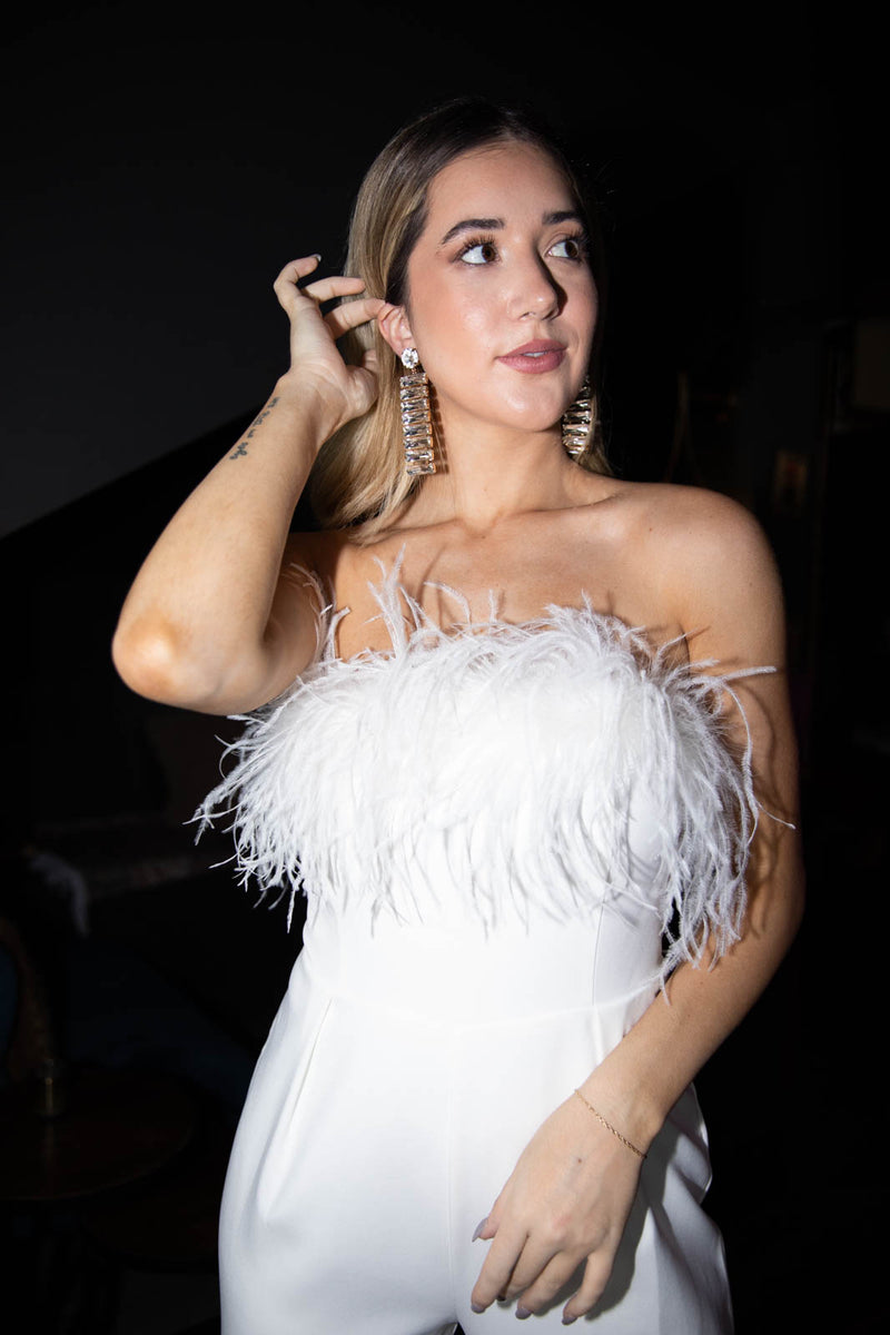 Feather With You Jumpsuit
