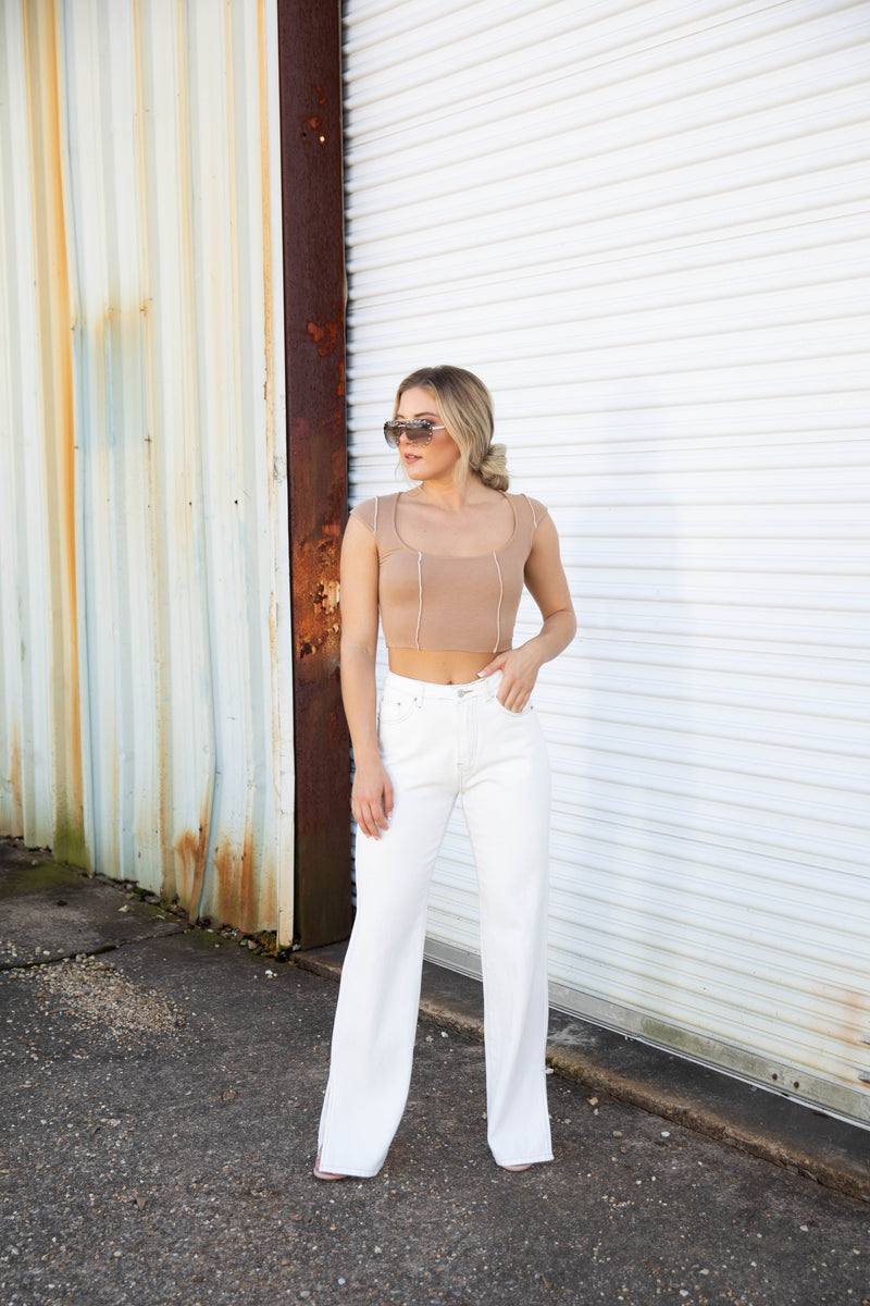 On Your Side Slit Denims