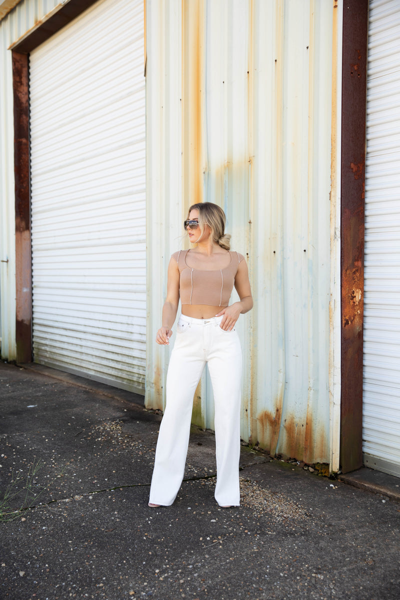 On Your Side Slit Denims