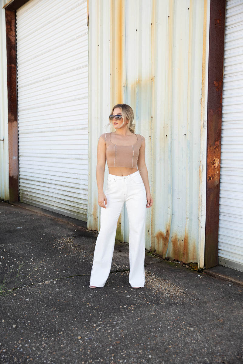On Your Side Slit Denims