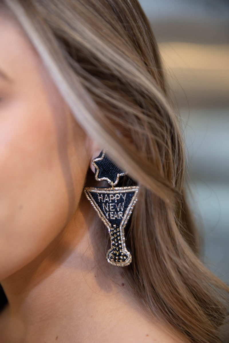 Happy New Year Earrings