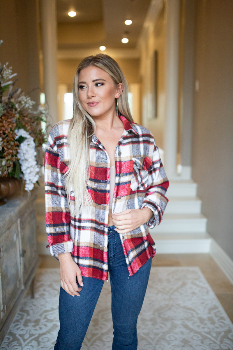 Plaid You're It Shacket