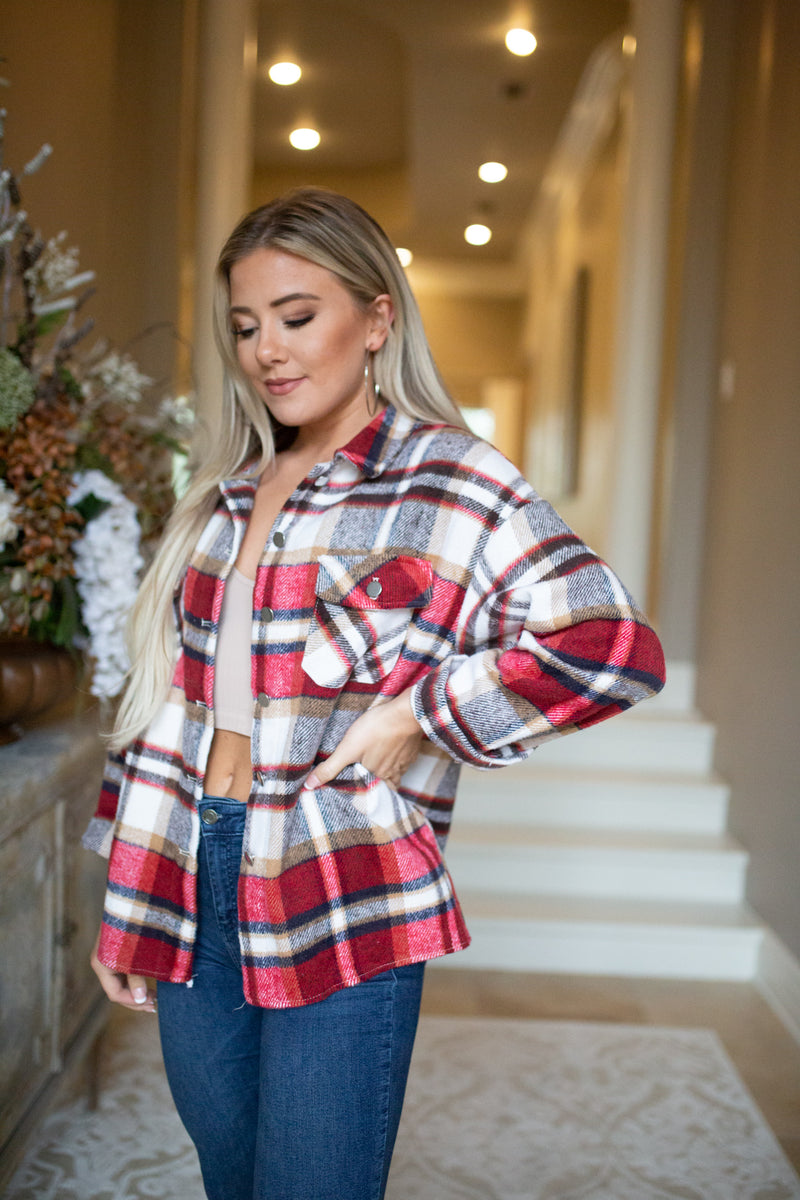 Plaid You're It Shacket