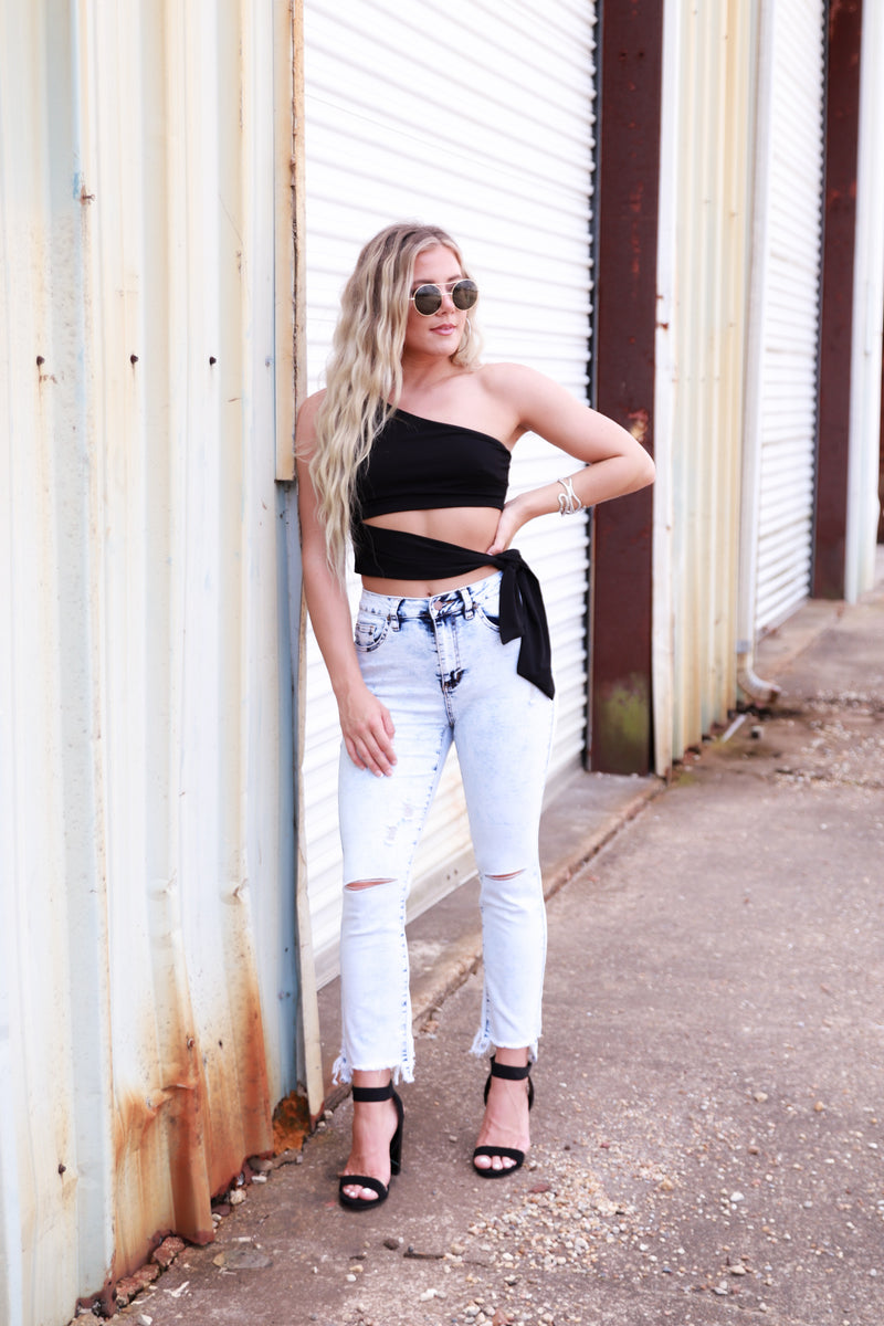 Ice Blue Acid Wash Jeans