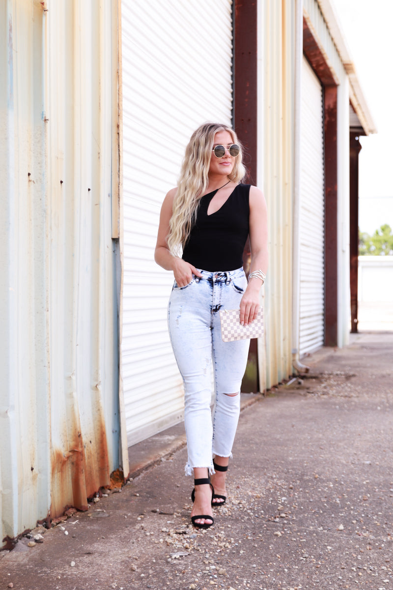 Ice Blue Acid Wash Jeans