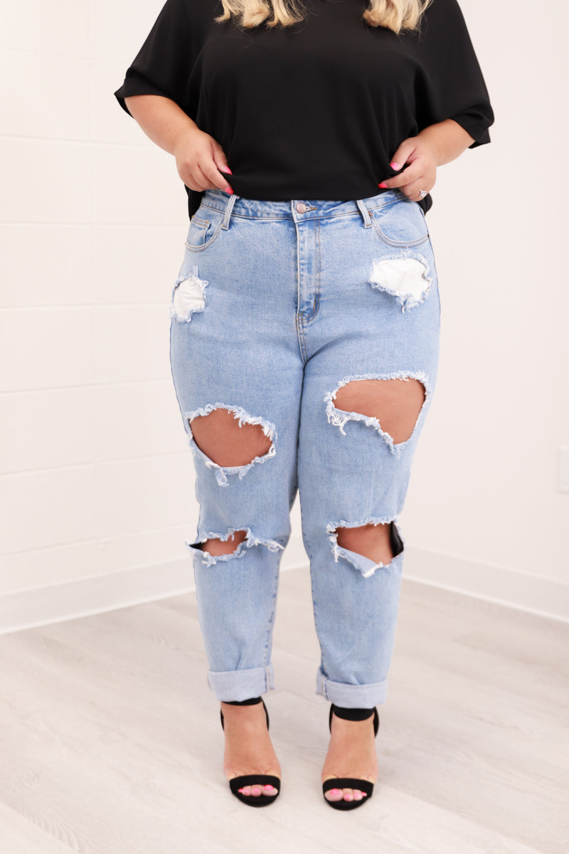Jackie Distressed Denim