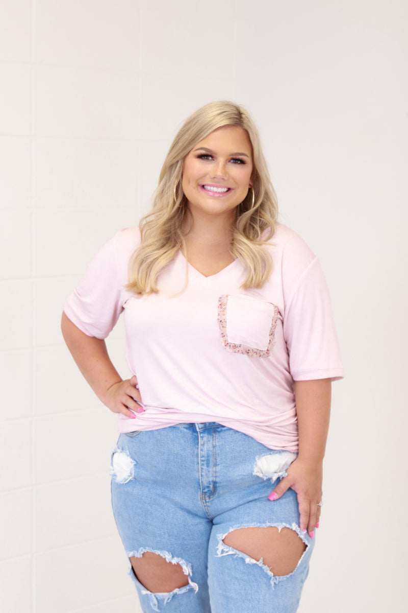 Floral Pocket Tee