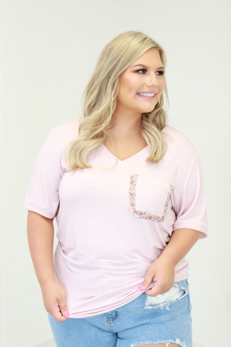 Floral Pocket Tee