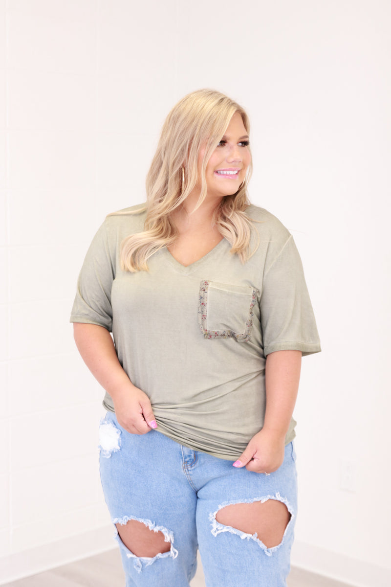 Floral Pocket Tee