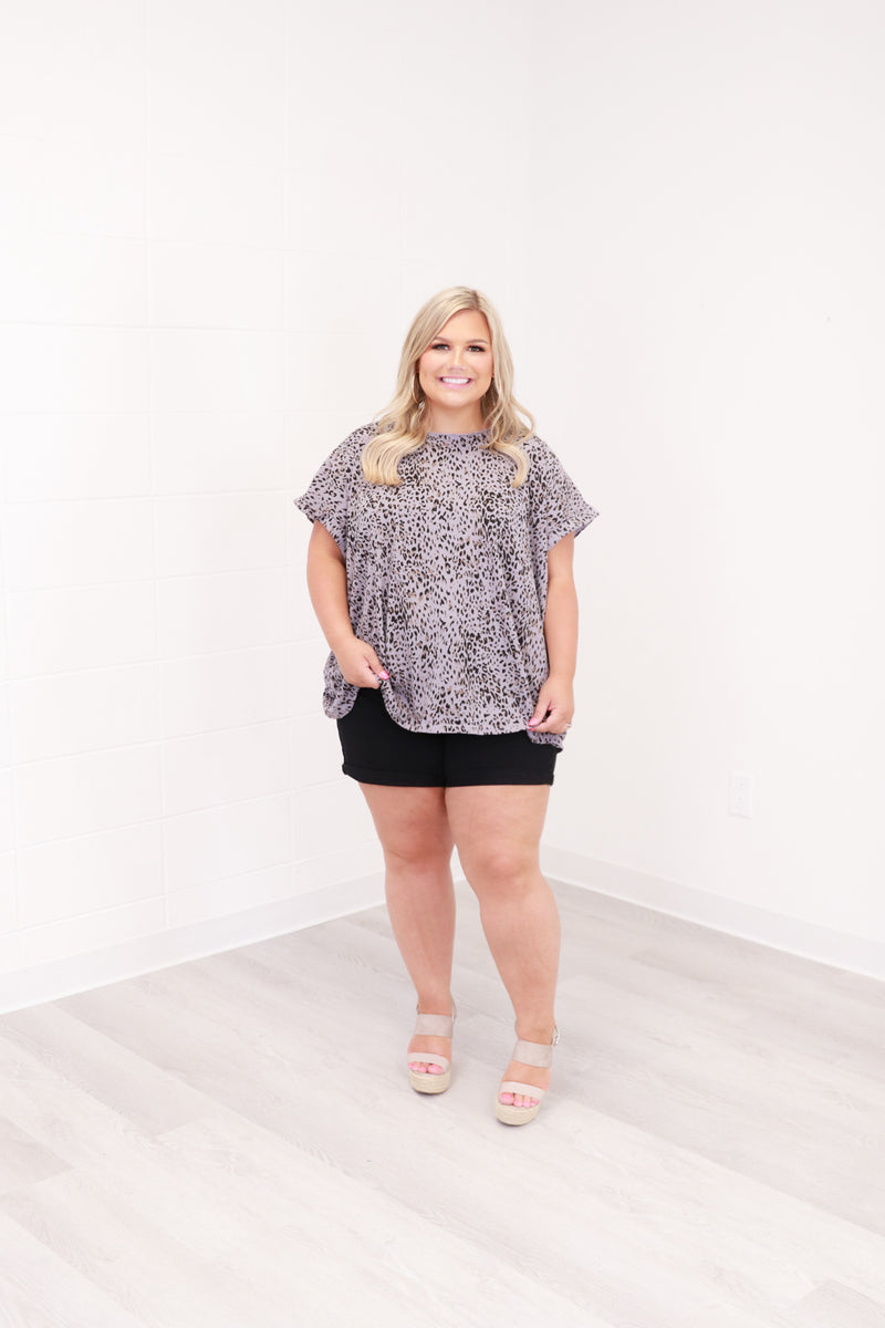 Casual Cheetah Top