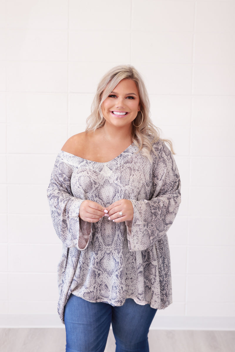 Silver Snake Top