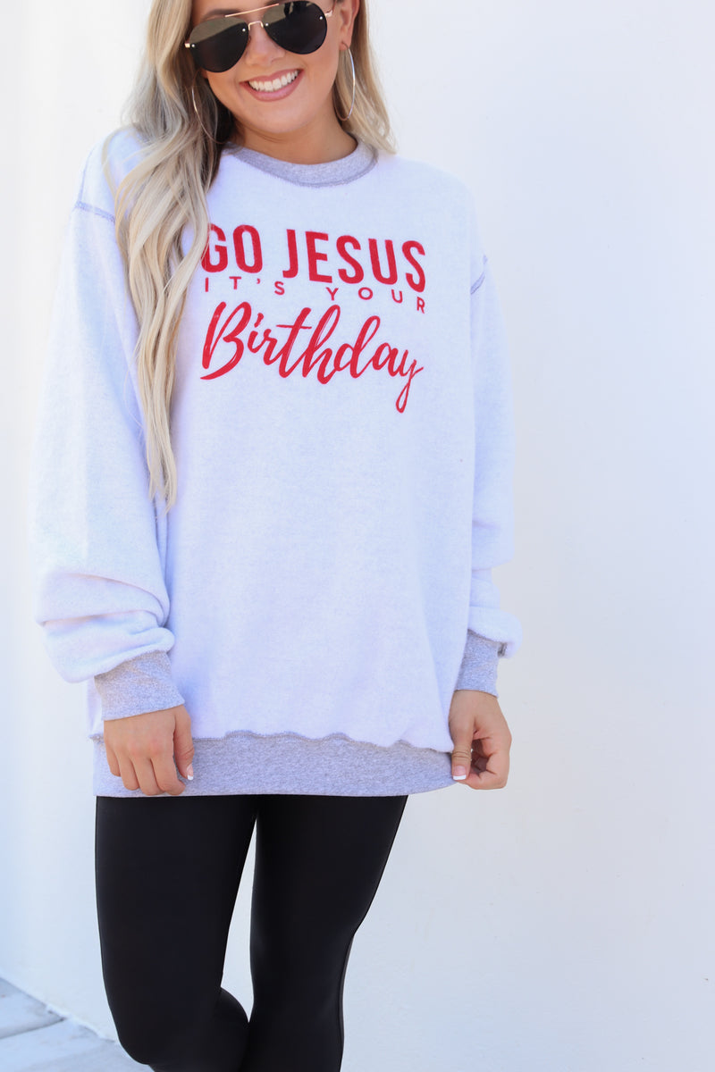 Go Jesus Inverted Sweatshirt