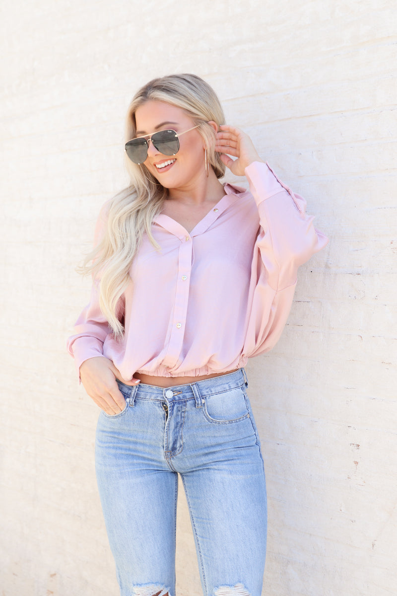 Lady In Pink Blouse