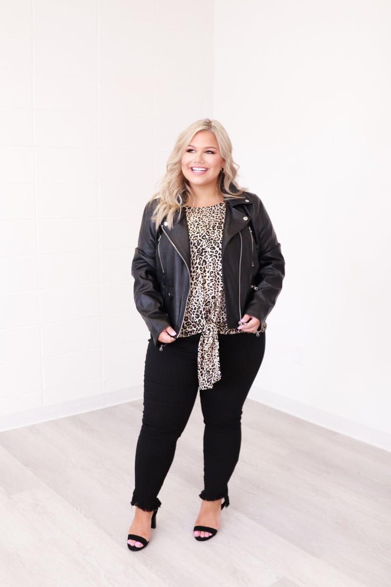 Harley Faux Leather Jacket