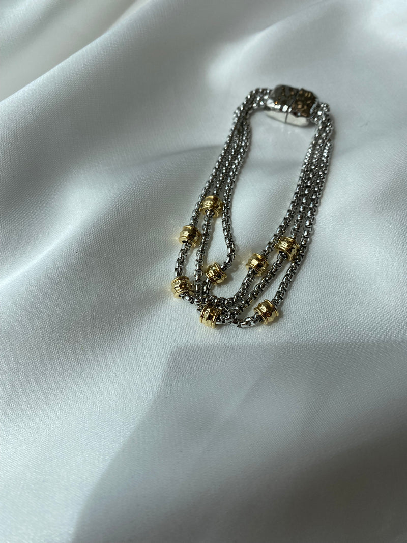 Two-tone Layered Bracelet