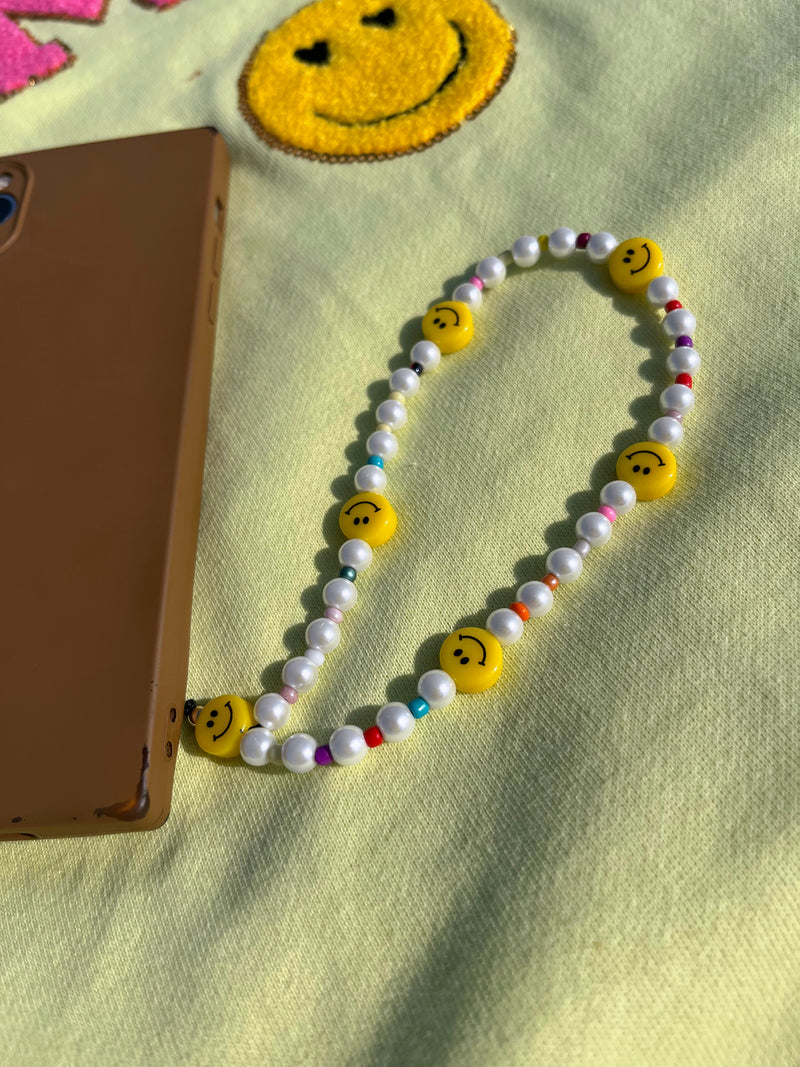 Pearly Smile Phone Charm
